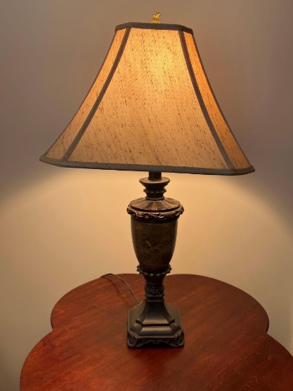 Marble & Bronze Table Lamp