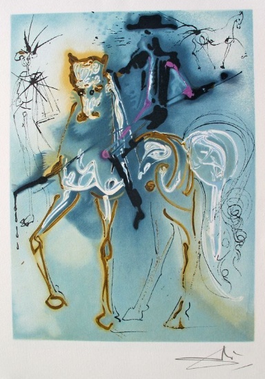 Salvador Dali "Le Picador" Bullfighter Limited Ed. Lithograph Facsimile Signed