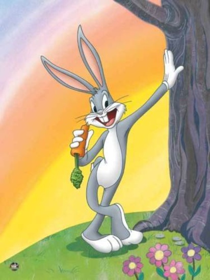 Warner Bros. "CLASSIC BUGS" Bugs Bunny Eating a Carrot Animation Giclee Gift