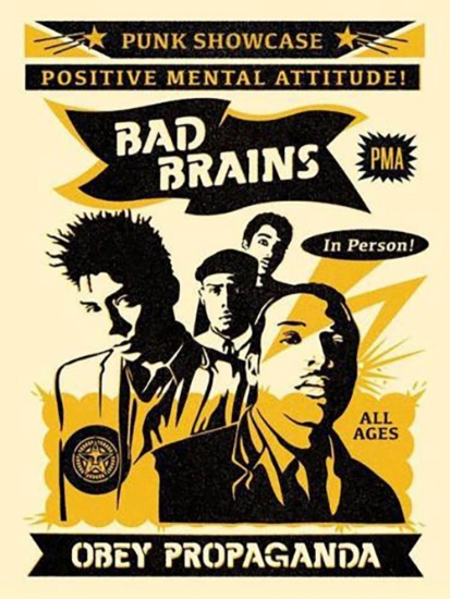 Shepard Fairey (OBEY) - Bad Brains silkscreen HS/N