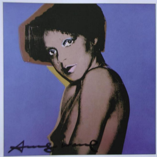 Andy Warhol, Hand signed Offset Lithograph Portrait 1971