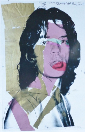 ANDY WARHOL " MICK JAGGER 1975 " ROLLING STONES