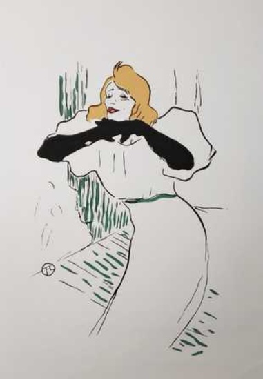 Toulouse Lautrec "Yvette Guilbert " lithograph