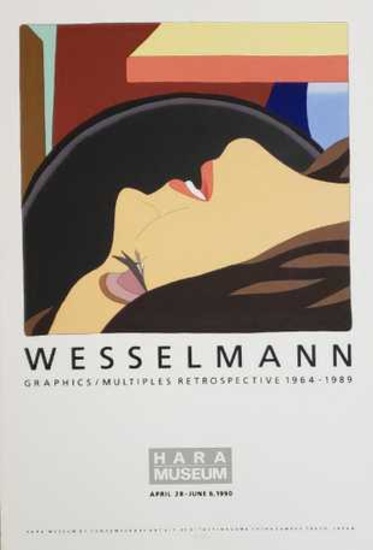 Tom Wesselmann for Hara museum Tokyo. 1990 Lithograph