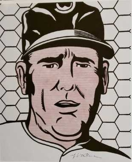 Roy Lichtenstein - Baseball Manager 1963, Hand signed