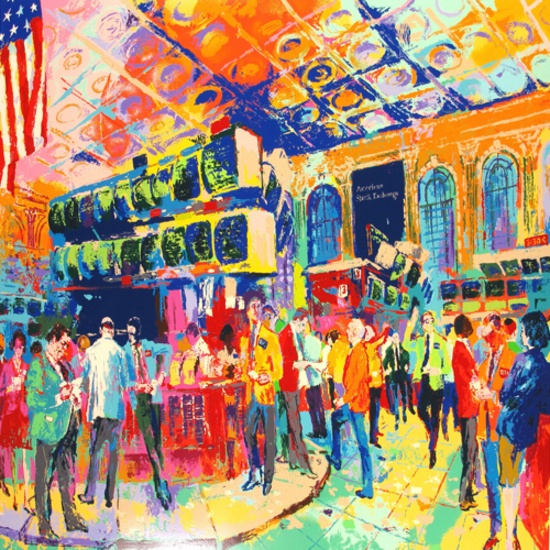 Leroy Neiman "American Stock Exchange" Hand Signed/Numbered Serigraph