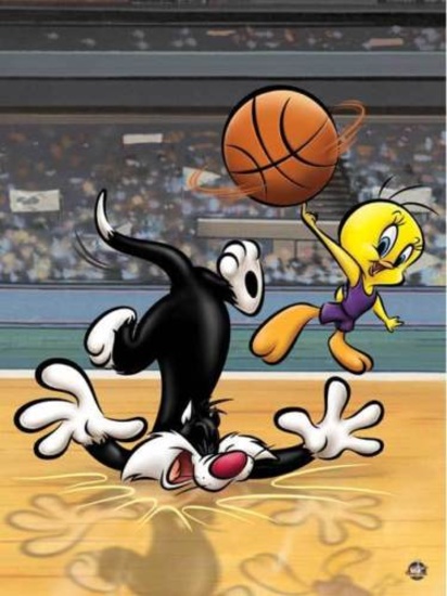 Warner Bros."Sylvester & Tweety Basketball" Basketball Animation Giclee Gift