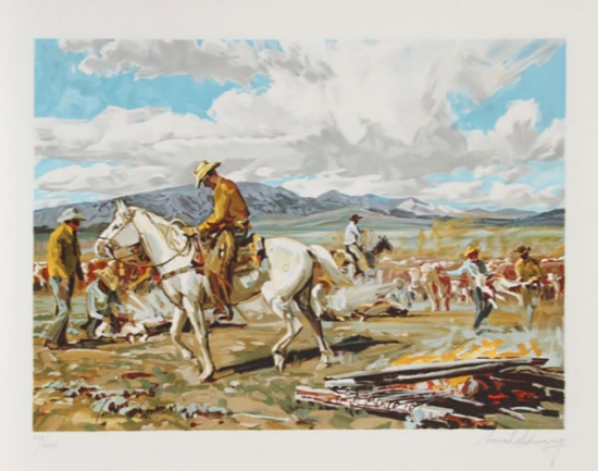 Conrad Schwiering "Daily Roper" hand S/N Lithograph