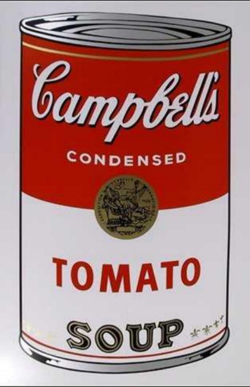 ANDY WARHOL CAMPBELLS SOUP: TOMATO SUNDAY B.
