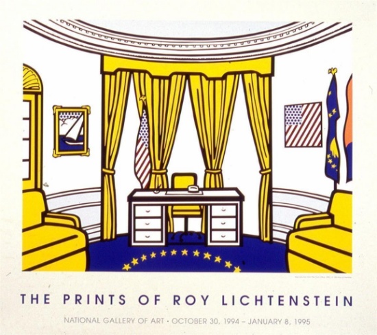 Roy Lichtenstein-The Oval Office-Serigraph poster 1994
