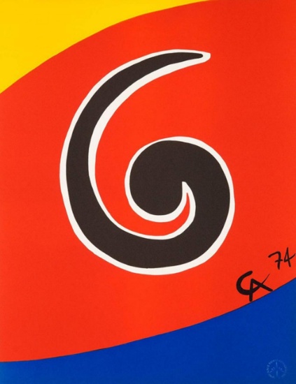 Alexander Calder, Sky Swirl 1974 Lithograph