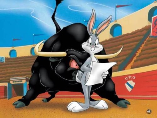 Warner Bros. BULLY FOR BUGS Bugs Bunny & Bull Toro Animation Giclee Gift