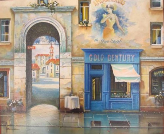 Alexander Borewko Original Oil Stretched Canvas