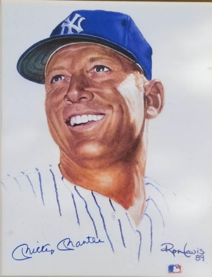 Mickey Mantle 16x11 Autographed Photo