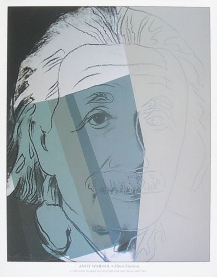 Andy Warhol Albert Einstein offset lithograph very rare piece
