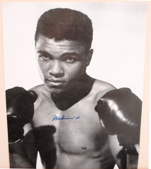 Muhammad Ali 8x10 Autographed Rare Photograph Young Cassius Clay Boxing Champion