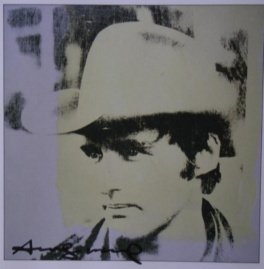 Andy Warhol, Dennis Hopper, Offset Lithograph Portrait 1971 Hand