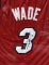 Dwyane Wade Autographed Jersey framed