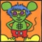 Keith Haring Serigraph Andy Mouse, Dollar Sign