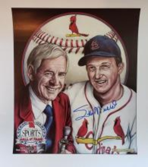 Stan Musial Autographed 11x15 print