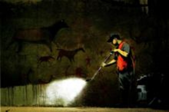 Banksy, "Powerwash" offset lithograph