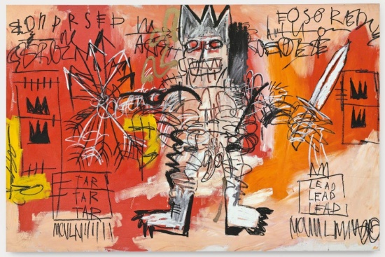 Jean Michel Basquiat, offset lithograph print Framed