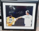 Larry Bird And Magic Johnson autographed 16x20 photo TriStar COA