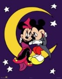Walt Disney, Mickey & Minnie: Good Night, Framed offset lithograph
