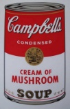 ANDY WARHOL CAMPBELLS SOUP: CREAM OF MUSHROOM SUNDAY B.