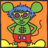 Keith Haring Serigraph Andy Mouse, Dollar Sign