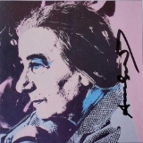 Andy Warhol, Golda Mair, Bookpage Hand Signed Framed