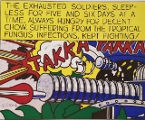 ROY LICHTENSTEIN, Takka Takka 1962, Hand signed lithogr