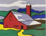 Roy Lichtenstein, Red Barn 1973 Hand signed Lithograph