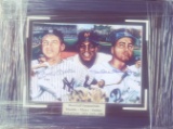 Triple Signed Willie Mays Mickey Mantle and Duke Snider SPORTS