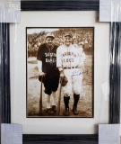 Babe Ruth & Lou Gehrig - Bustin Babes Faxsim. Signed FRAMED SPORTS