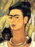 Self Portrait Monkey Frida Kahlo 1938 OFFSET LITHOGRAPH