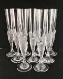 Erte Champagne Flutes Set of Ten champagne flutes