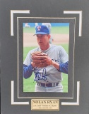Autographed Nolan Ryan Photo Matted SPORTS