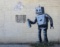 Robot by Banksy offset lithograph
