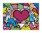 Heart Kids by Romero Britto offset lithograph