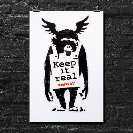 BANKSY, Keep It Real, offset lithograph