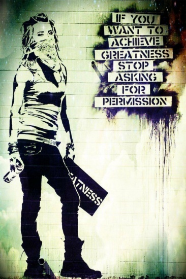 Banksy Achieve Greatness Offset lithograph