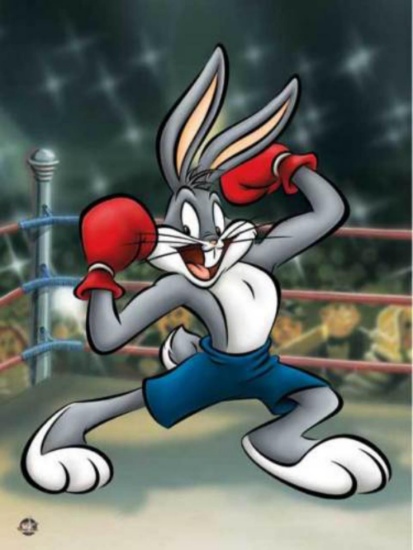 Warner Bros. "BOXER BUGS" Bugs Bunny Boxing in the ring
