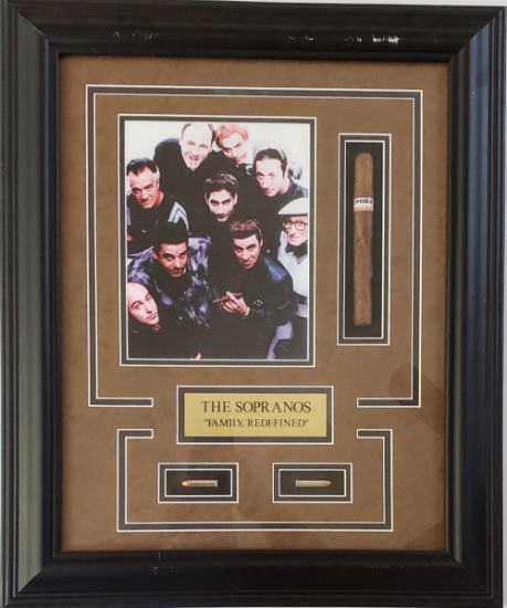 SOPRANOS Shadow Box Picture with Cigar
