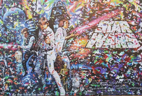 Mr. Brainwash, offset lithograph with matt