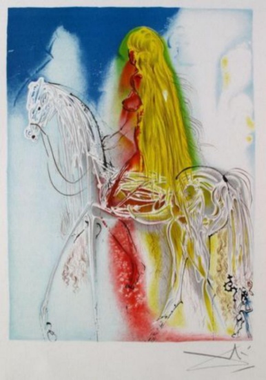 Salvador Dali "Lady Godiva" Limited Edition Lithograph