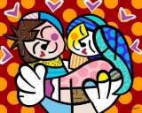 Embrace by Romero Britto offset lithograph
