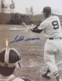 TED WILLIAMS  AUTOGRAPHED 8X10 PHOTO