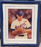 Nolan Ryan Texas Rangers Autographed 11x14 framed photo