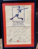 Joe DiMaggio Legends Game  Framed autographed (23)